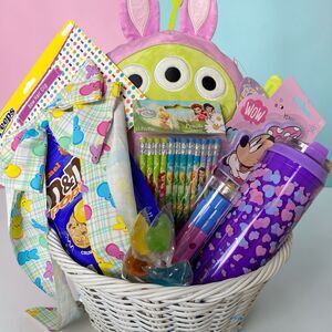 Kids Easter Basket Gift Set Squishmallow Alien Plush Candy Toys Tumbler 8 Pc